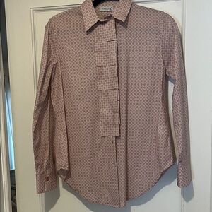 Zanetto 1965 Women's Pink Geometric Blouse